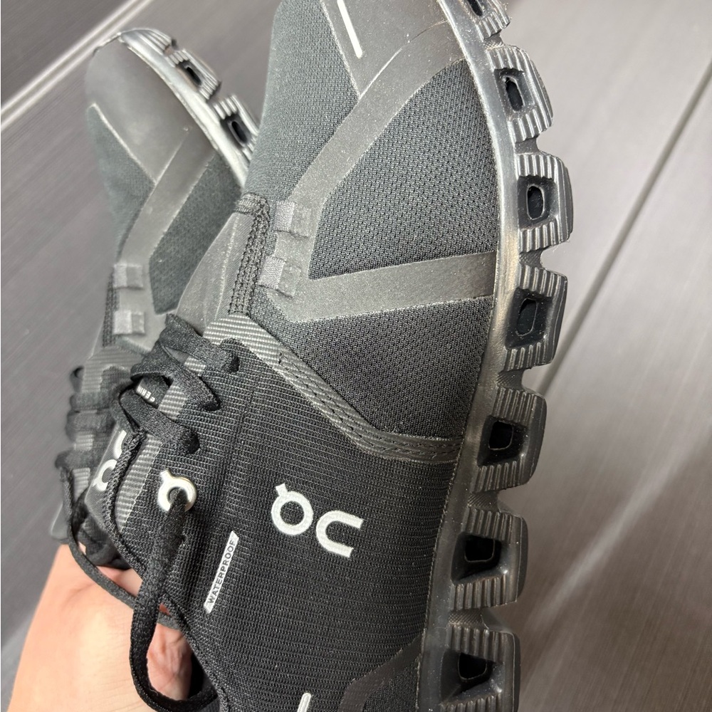 On Running Women’s Cloud Waterproof Sneakers - Black - Picture 2 of 6